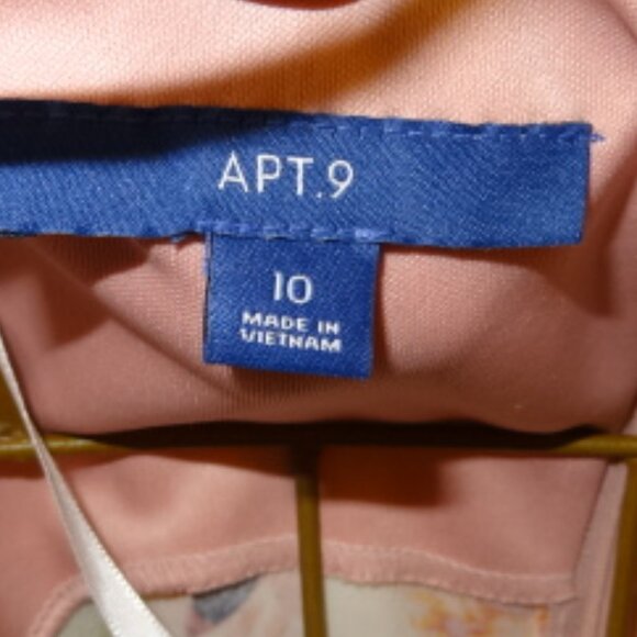 Apt.9 Pink Floral Sleeveless Dress - Picture 4 of 6